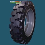 Solid Skid Steer Tire 12-16.5 - Severe Duty Non-Directional