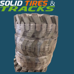 12-16.5 Solid Skid Steer Tires- Non Marking Grey