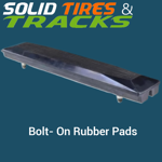 20" 500mm Bolt-On Rubber Pad 171mm Pitch